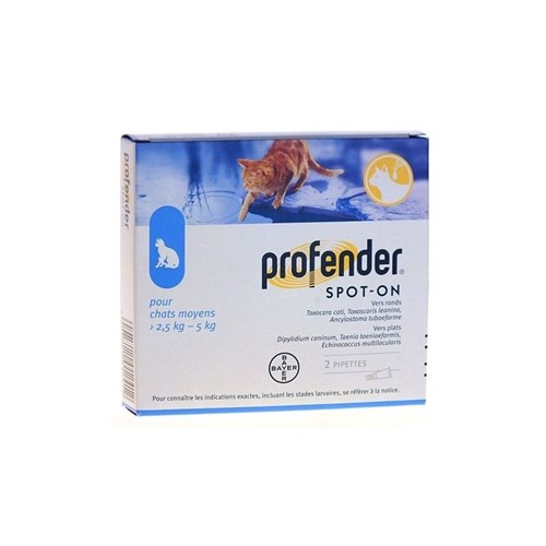 Profender spot on chat 2,5-5kg