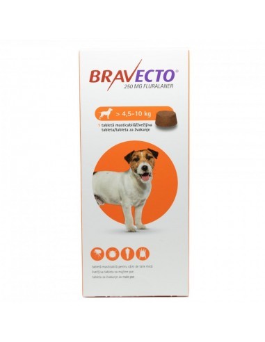 Bravecto chien 4.5-10kg 2comprimes